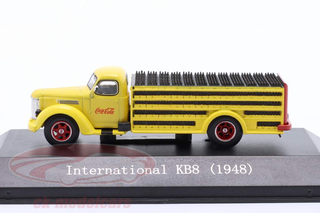 International KB8 Coca-Cola caminhões de entrega Ano de construção 1948 amarelo 1:72 Edicola