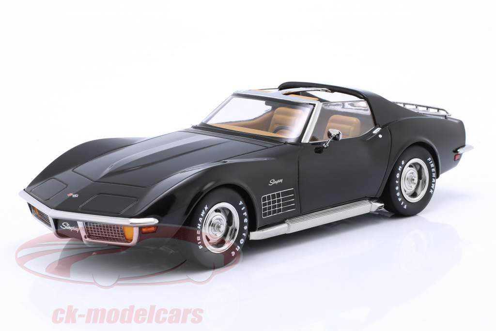 Chevrolet Corvette C3 Baujahr 1972 schwarz metallic 1:18 KK-Scale