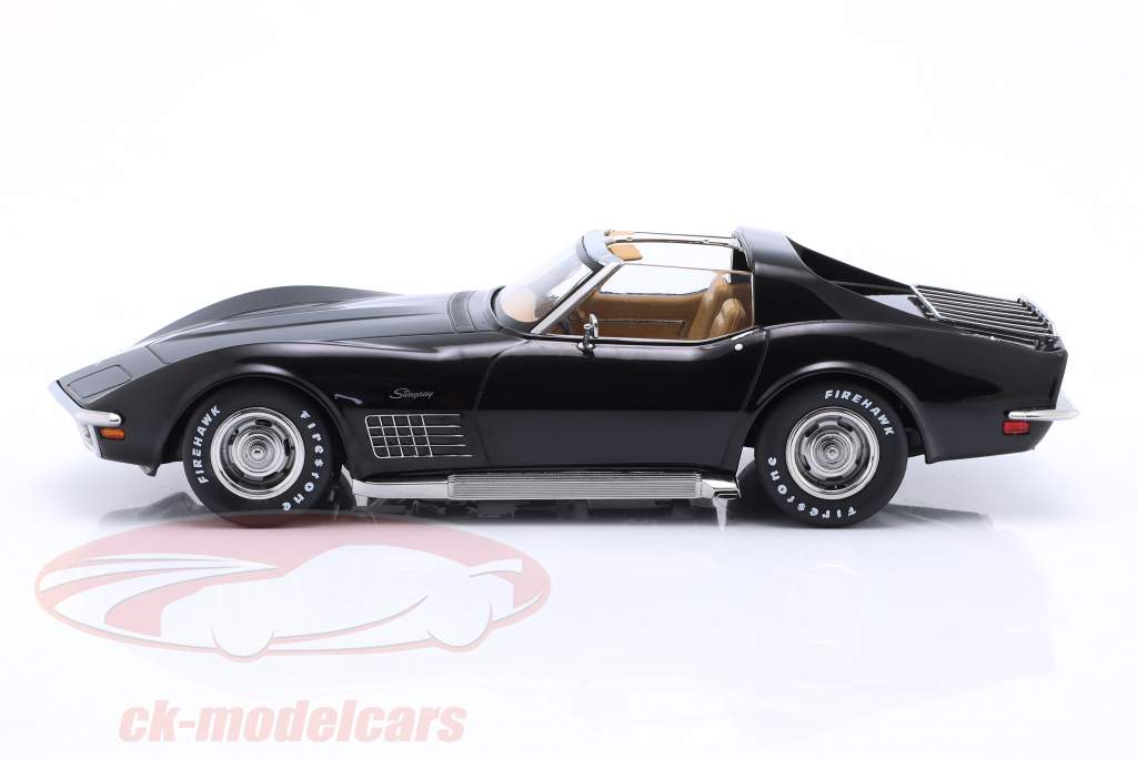 Chevrolet Corvette C3 Baujahr 1972 schwarz metallic 1:18 KK-Scale