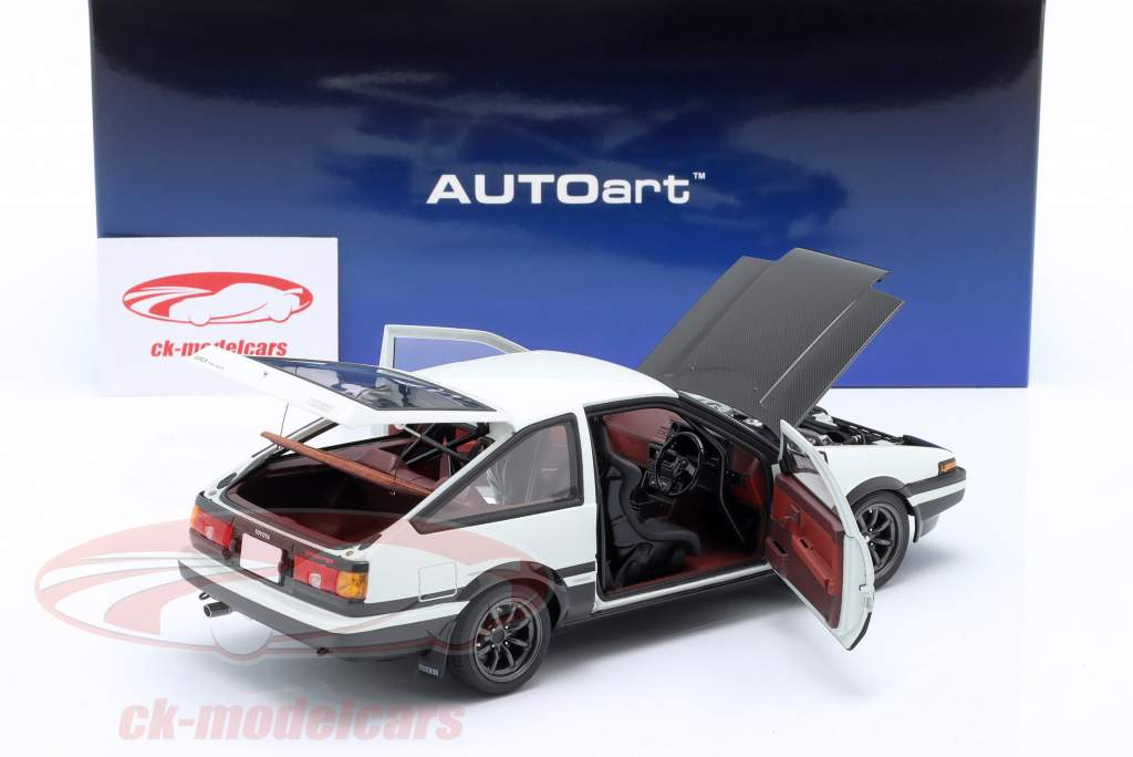 	Toyota Sprinter Trueno (AE86) Project D Final Version schwarz / weiß 1:18 AUTOart