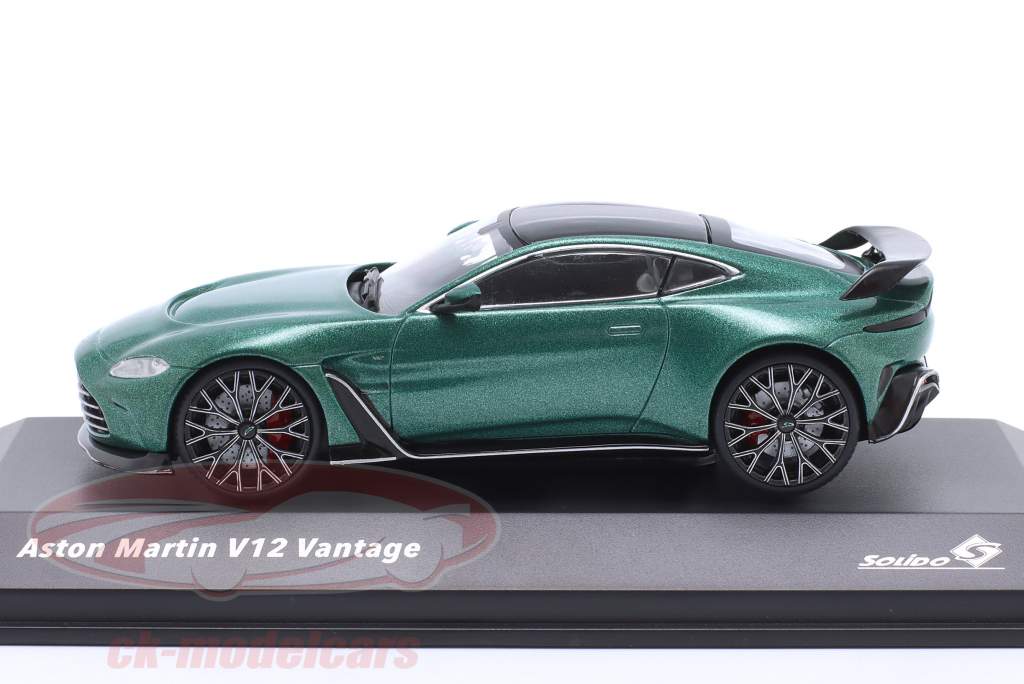 Aston Martin V12 Vantage Baujahr 2023 dunkelgrün metallic 1:43 Solido