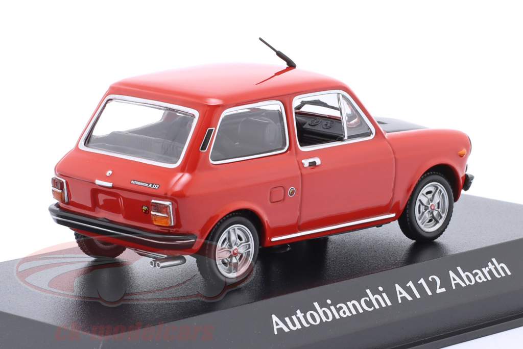 Autobianchi A112 Abarth year 1974 red / black 1:43 Minichamps