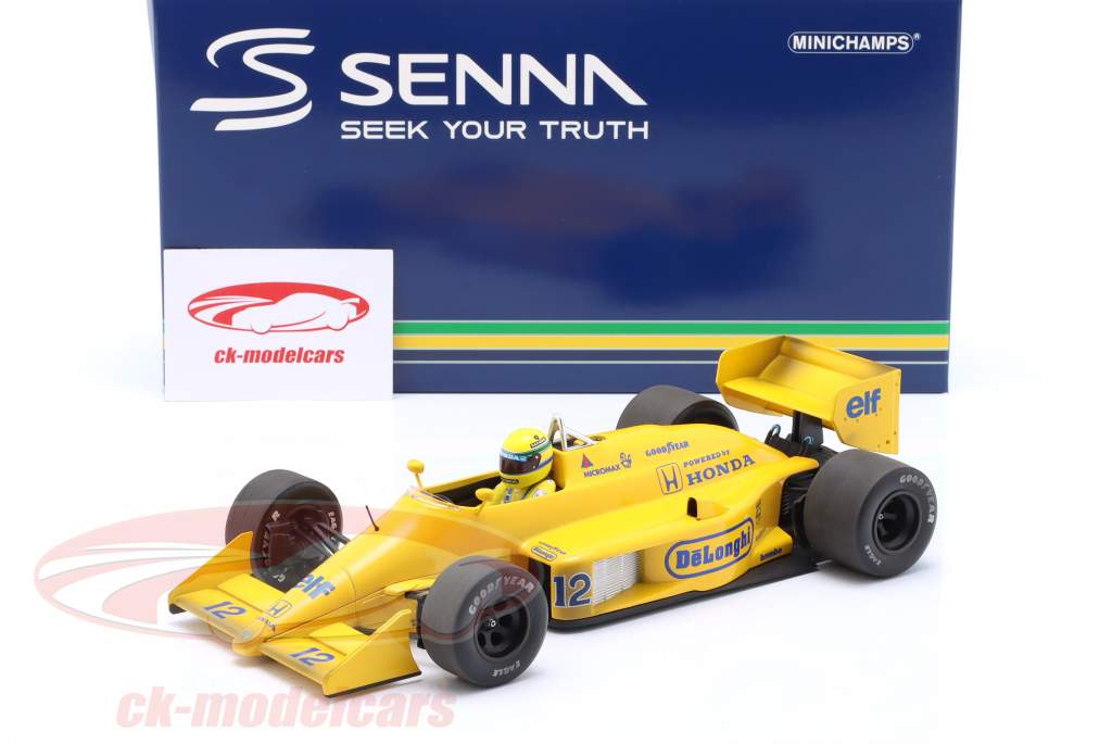 ミニカー MINICHAMPS LOTUS AYRTON SENNA 1986 18/1 Minichamps 1:18 Ayrton Senna Lotus 99T Dirty Version #12