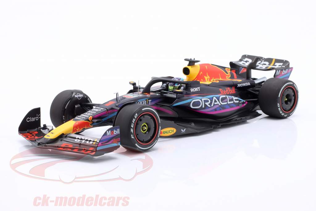 M. Verstappen Red Bull RB19 #1 Sieger Miami GP Formel 1 Weltmeister 2023 1:18 Minichamps