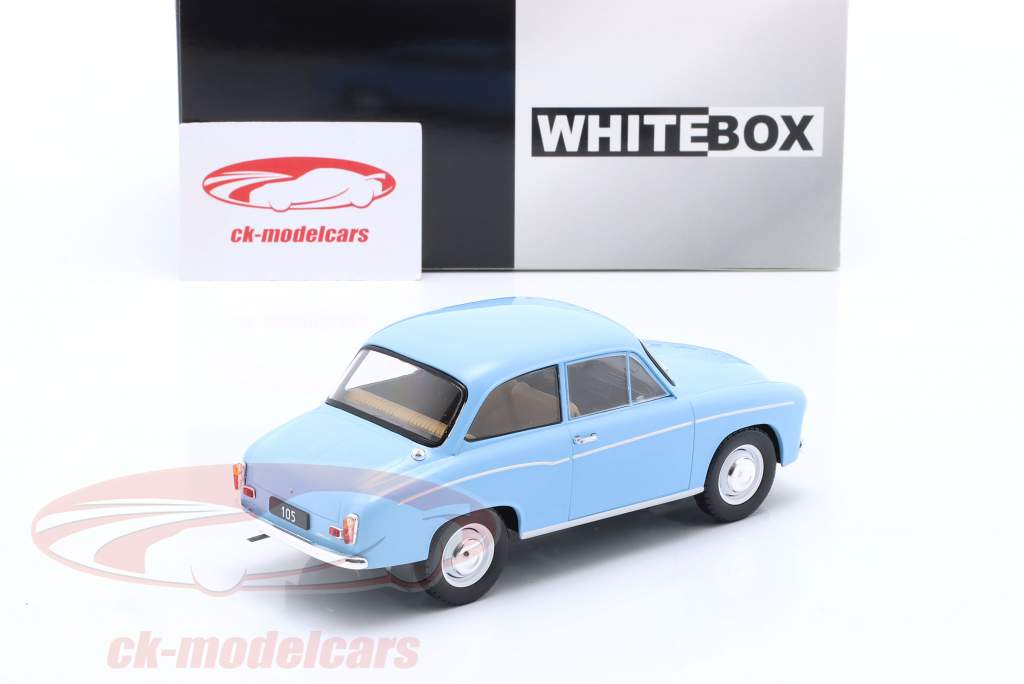 Syrena 105 Année de construction 1975 Bleu clair 1:24 WhiteBox