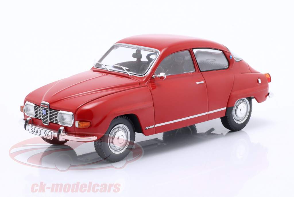 Saab 96 V4 Année de construction 1970 rouge 1:24 WhiteBox