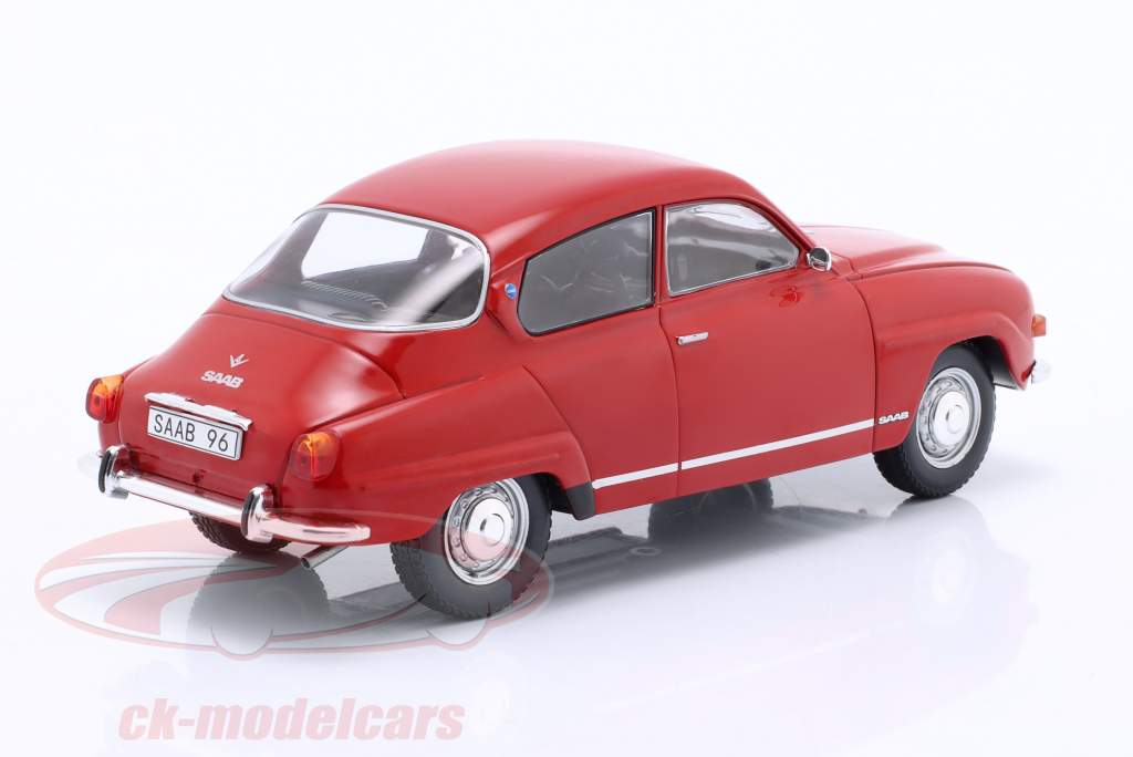 Saab 96 V4 Année de construction 1970 rouge 1:24 WhiteBox
