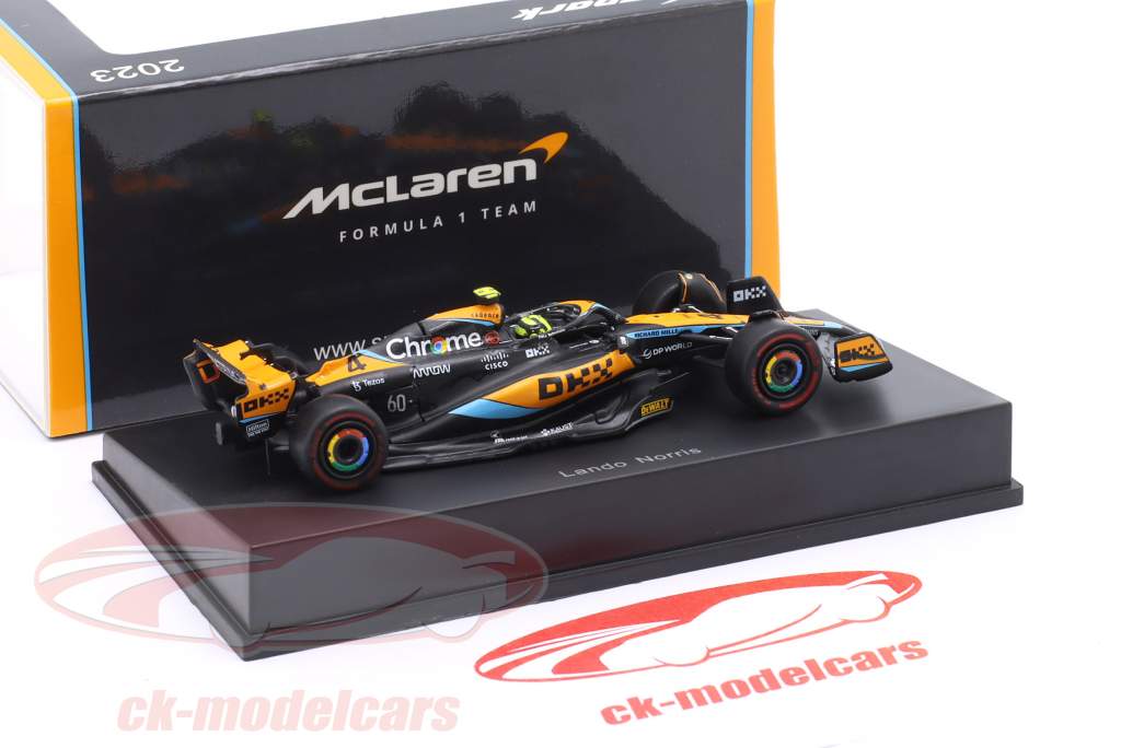 ミニカー McLaren Monaco GP 2021 L.Norris / Spark Mclaren F1 MCL35M Lando Norris Monaco 2021 Podium Gulf