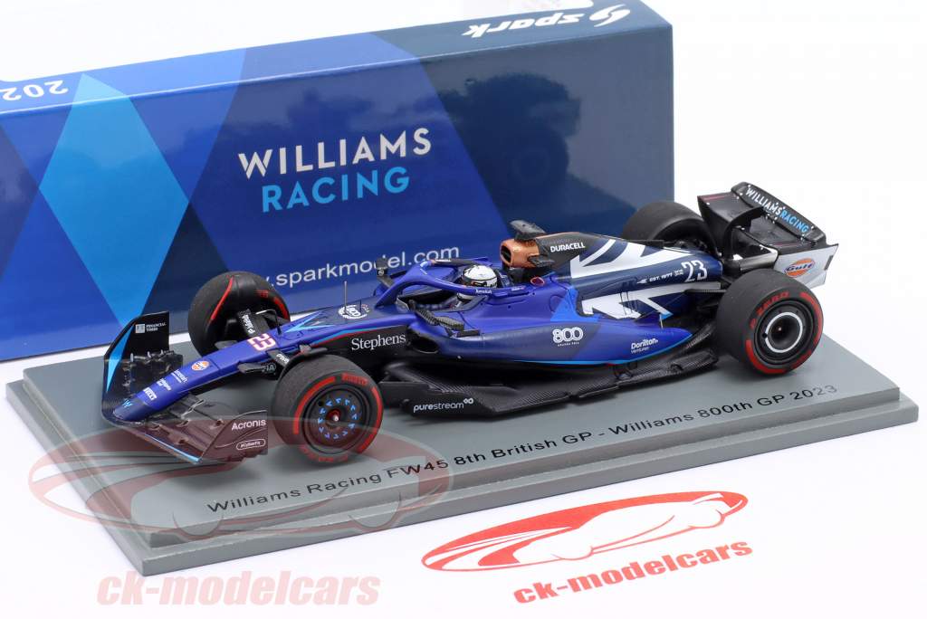 SPARK 1/43 ウィリアムズ F1 FW45 アルボン 2023 イギリス 1/43 Spark 2023 Formula 1 Williams F1 FW45 No.23 Williams