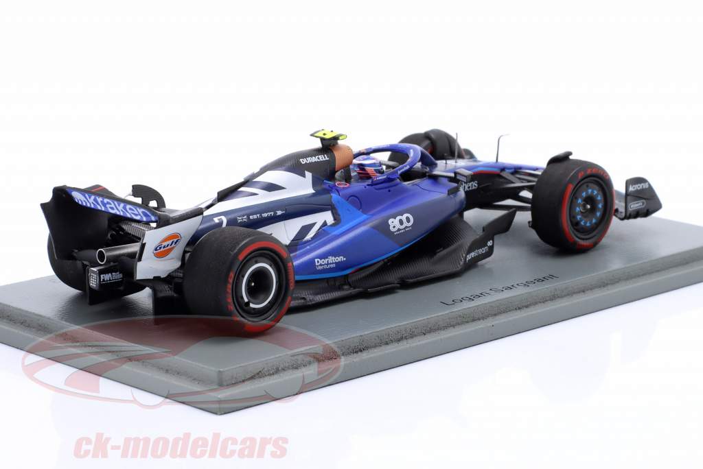 Logan Sargeant Williams FW45 #2 británico GP fórmula 1 2023 1:43 Spark