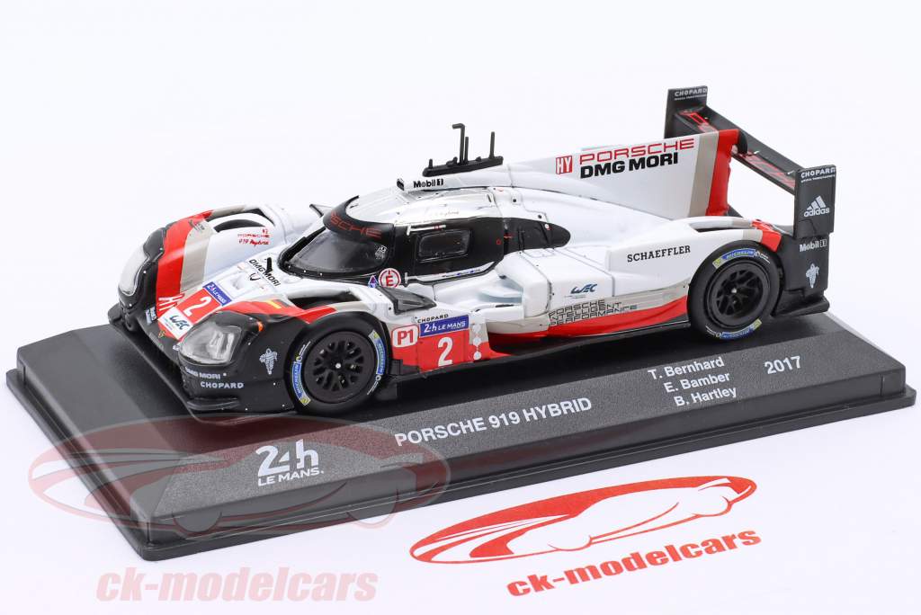 Porsche 919 Hybrid #2 vinder 24h LeMans 2017 Bernhard, Bamber, Hartley 1:43 Altaya