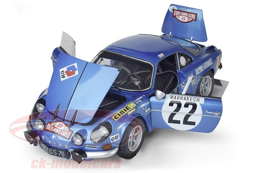 Alpine A110 #22 4th Rallye Monte Carlo 1971 Andruet, Vial Bausatz 1:8 Ixo