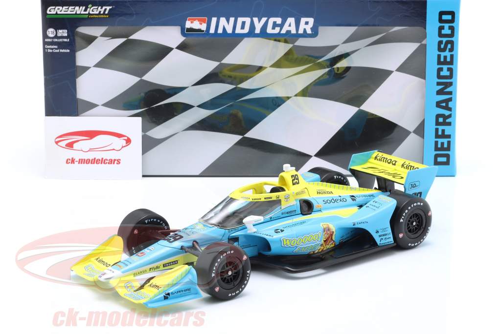 Devlin DeFranceso Honda #29 IndyCar Series 2023 1:18 Greenlight