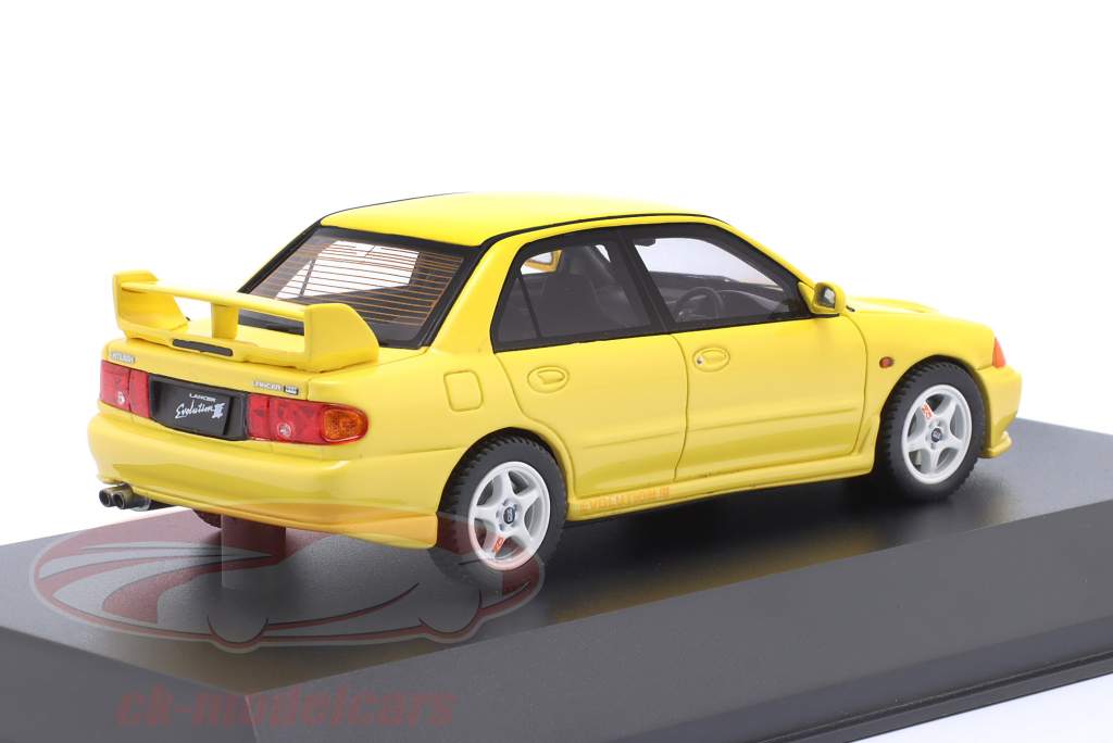 Mitsubishi Lancer GSR Evolution III 建设年份 1995 黄色的 1:43 Kyosho