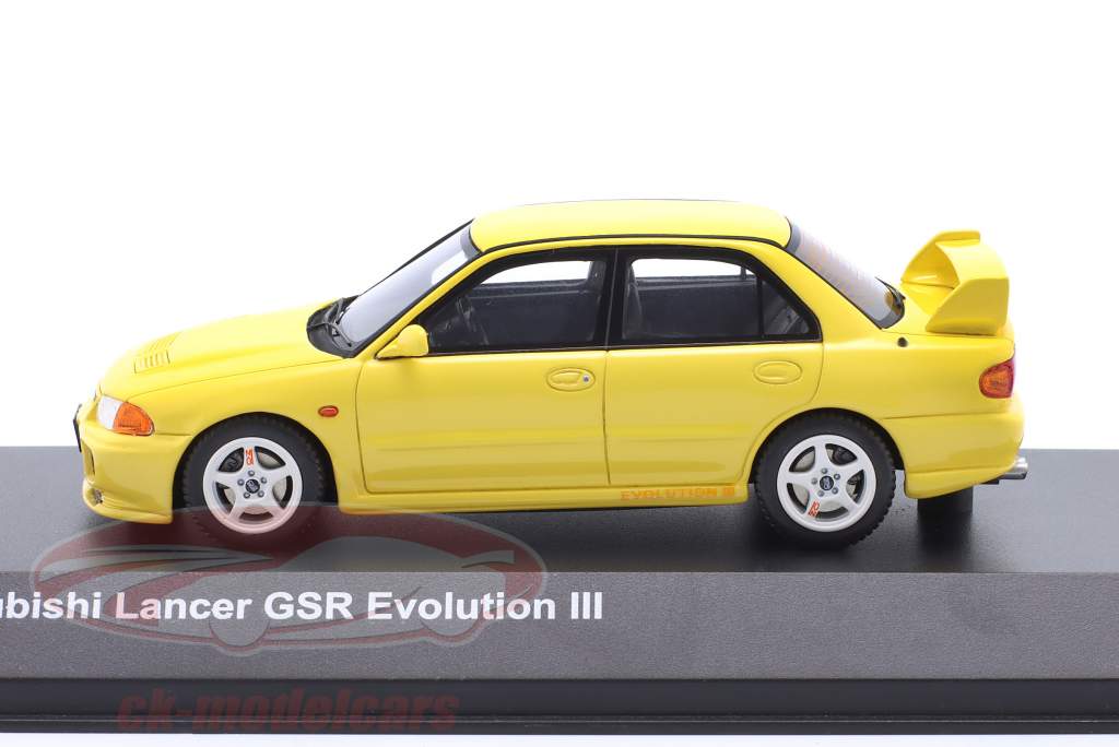 Mitsubishi Lancer GSR Evolution III 建设年份 1995 黄色的 1:43 Kyosho
