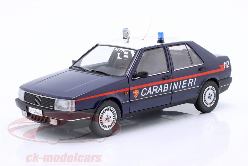 Fiat Croma 2.0 Turbo IE Carabinieri 1985 blå / hvid 1:18 Mitica