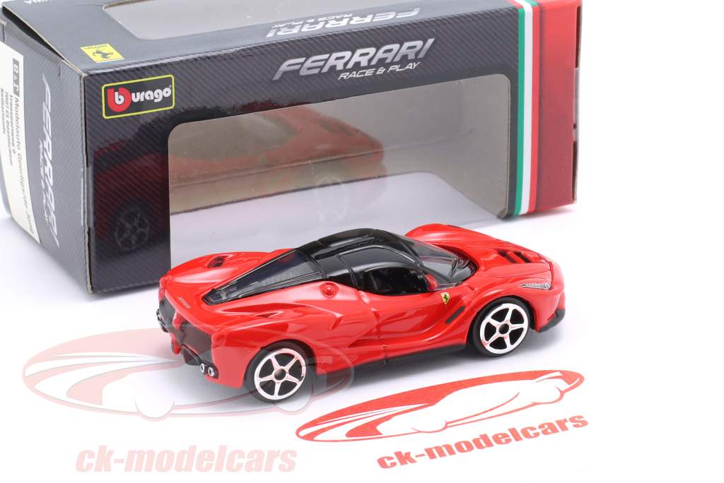 Ferrari LaFerrari Byggeår 2013-2018 rød 1:64 Bburago