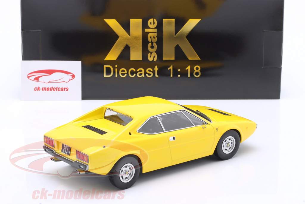 Ferrari 308 GT4 Byggeår 1974 gul 1:18 KK-Scale