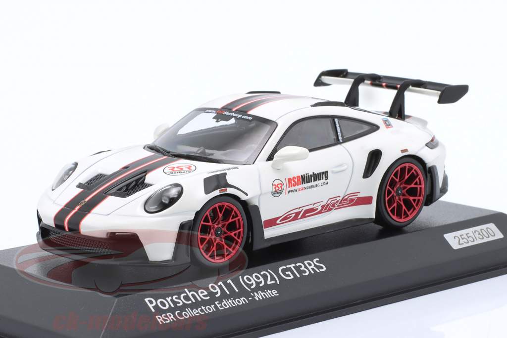 Porsche 911 (992) GT3 RS  RSR Collector Edition hvid 1:43 Minichamps