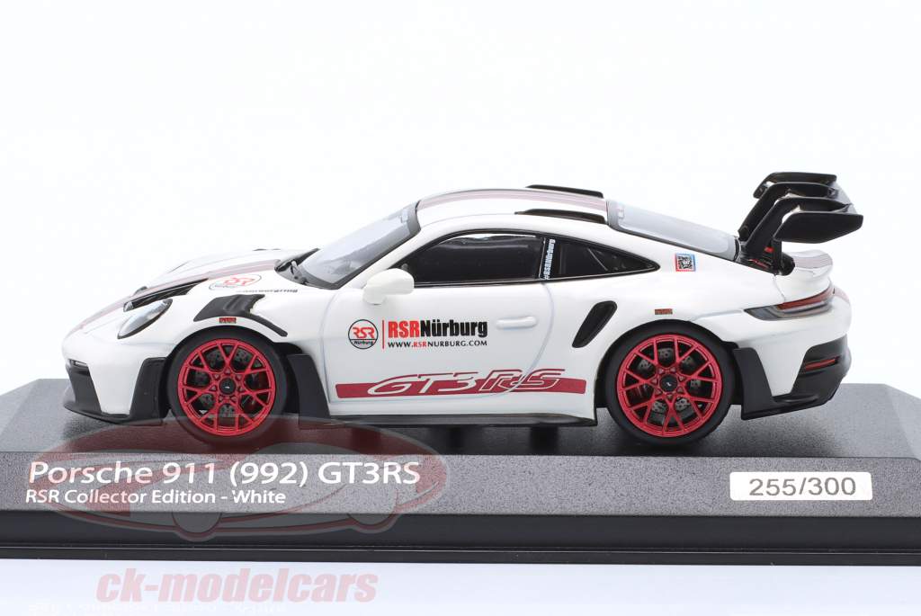 Porsche 911 (992) GT3 RS  RSR Collector Edition hvid 1:43 Minichamps