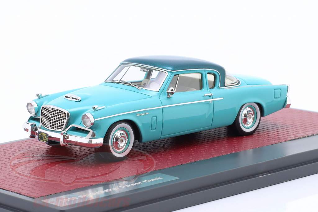 Studebaker Power Hawk Année de construction 1956 turquoise 1:43 Matrix