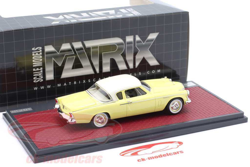 Studebaker Power Hawk Ano de construção 1956 amarelo 1:43 Matrix