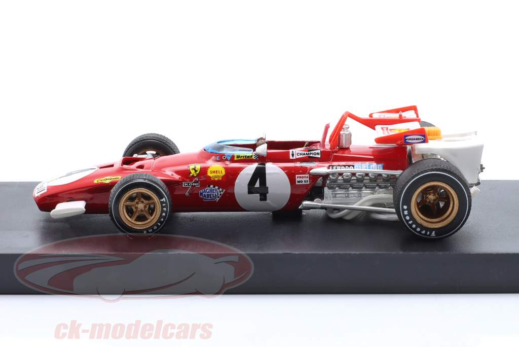 C. Regazzoni Ferrari 312B #4 gagnant Italie GP formule 1 1970 1:43 Brumm