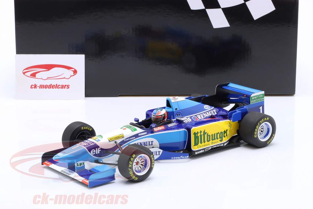 M. Schumacher Benetton B195 #1 vinder Belgien GP formel 1 Verdensmester 1995 1:18 Minichamps