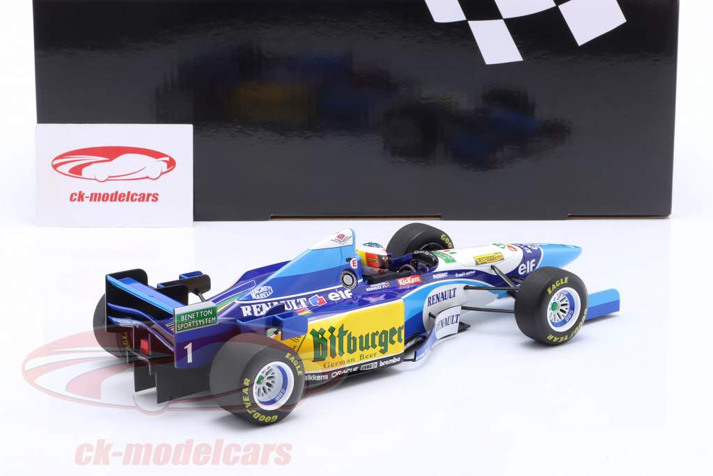 M. Schumacher Benetton B195 #1 winnaar België GP formule 1 Wereldkampioen 1995 1:18 Minichamps