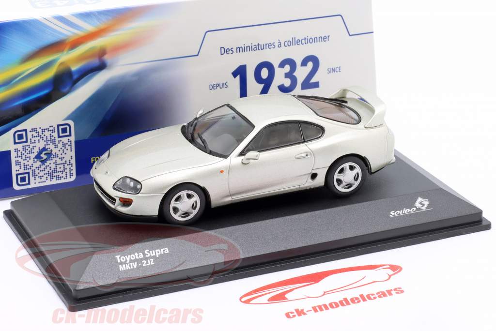 Toyota Supra MKIV Anno di costruzione 2002 argento 1:43 Solido