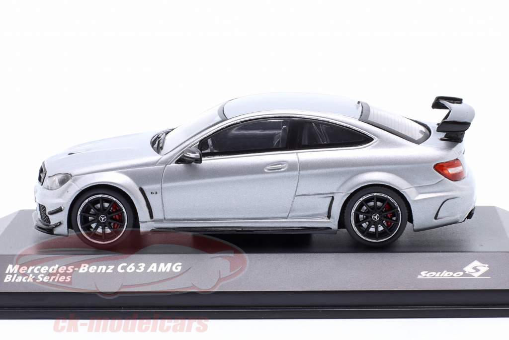 Mercedes-Benz C63 AMG Black Series year 2011 matt grey 1:43 Solido