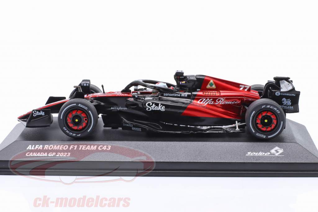 Valtteri Bottas Alfa Romeo C43 #77 Canada GP formule 1 2023 1:43 Solido