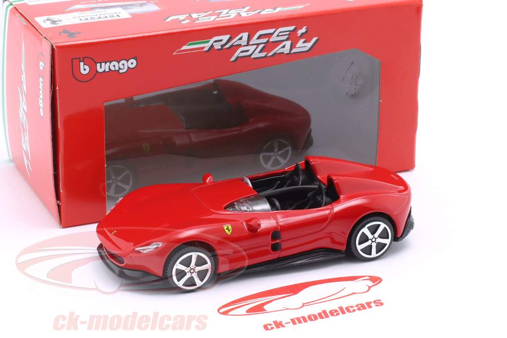 Ferrari Monza SP2 Byggeår 2018 rød 1:43 Bburago