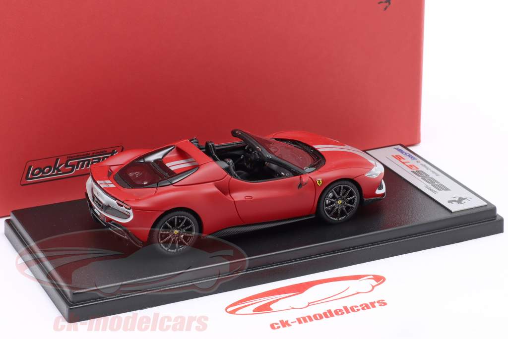 Ferrari 296 GTS Spider Assetto Fiorano 2022 rød / sølv 1:43 LookSmart
