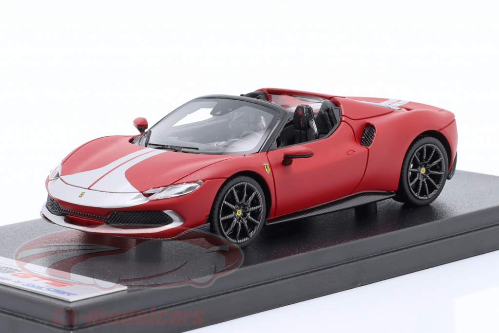 Ferrari 296 GTS Spider Assetto Fiorano 2022 rød / sølv 1:43 LookSmart