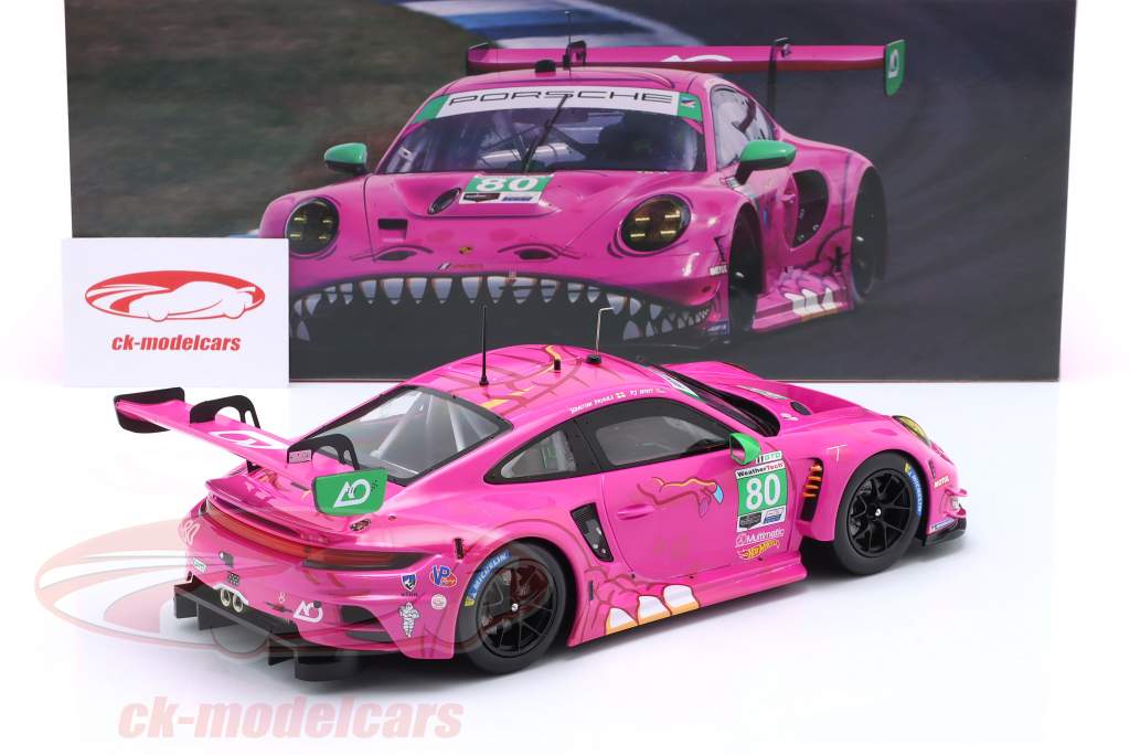 Porsche 911 (992) GT3 R #80 Race Virginia IMSA 2023 ROXY AO Racing 1:18 Ixo