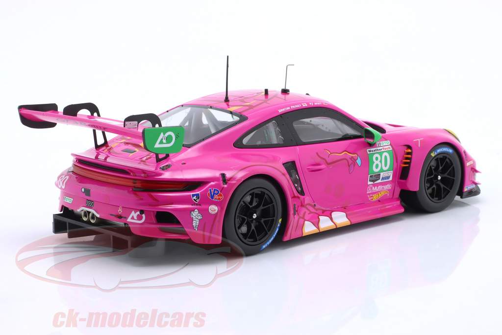 Porsche 911 (992) GT3 R #80 Race Virginia IMSA 2023 ROXY AO Racing 1:18 Ixo