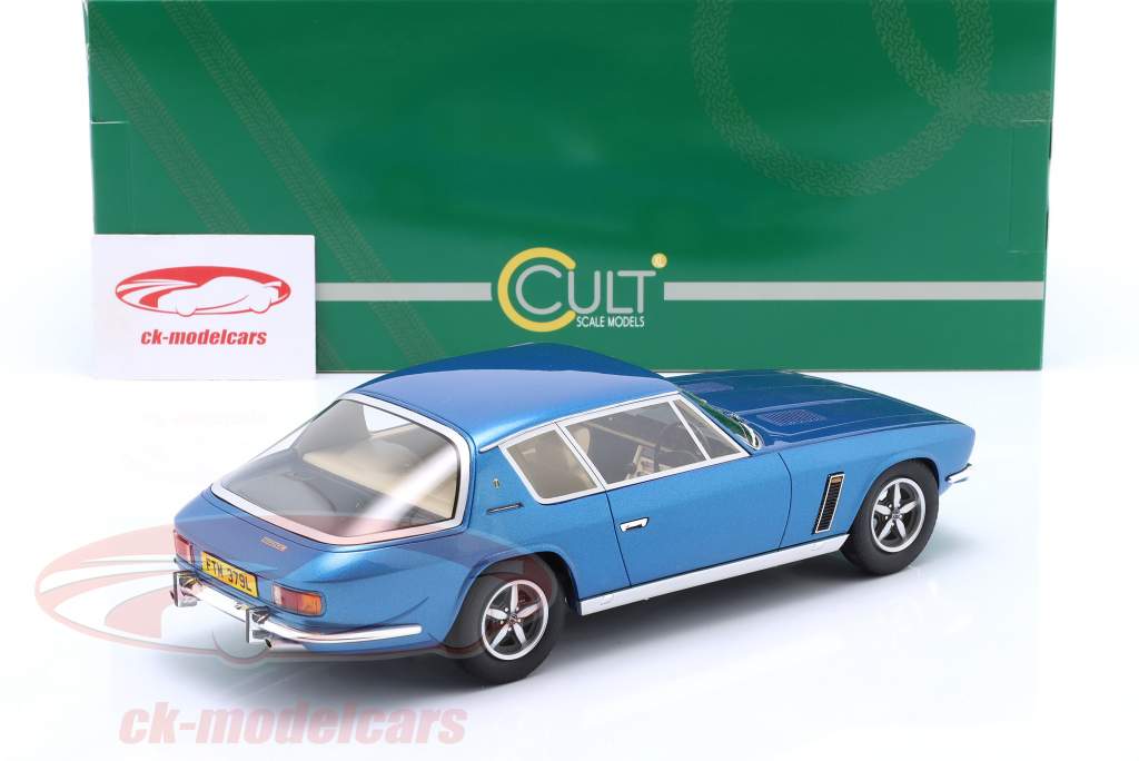 Jensen Interceptor III Byggeår 1972-1975 blå metallisk 1:18 Cult Scale