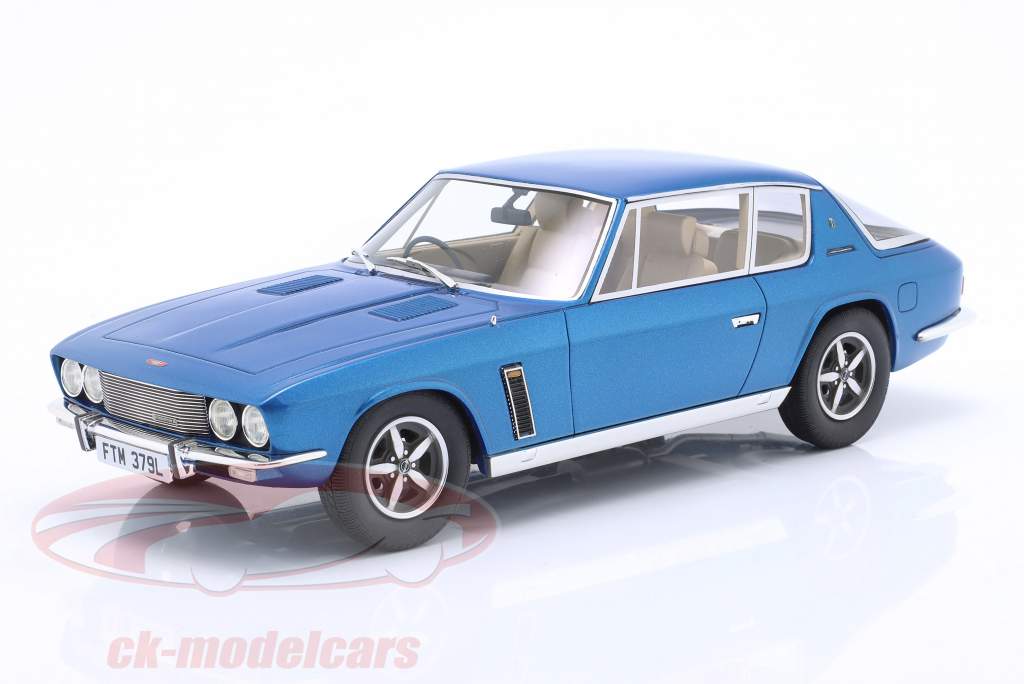 Jensen Interceptor III Byggeår 1972-1975 blå metallisk 1:18 Cult Scale