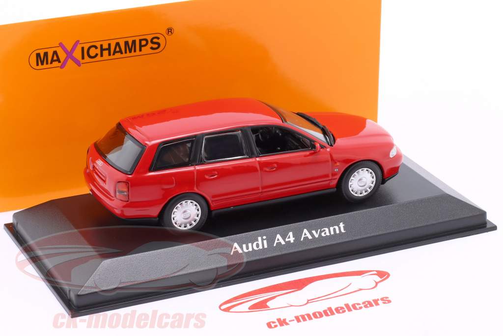 Audi A4 Avant Baujahr 1995 rot 1:43 Minichamps