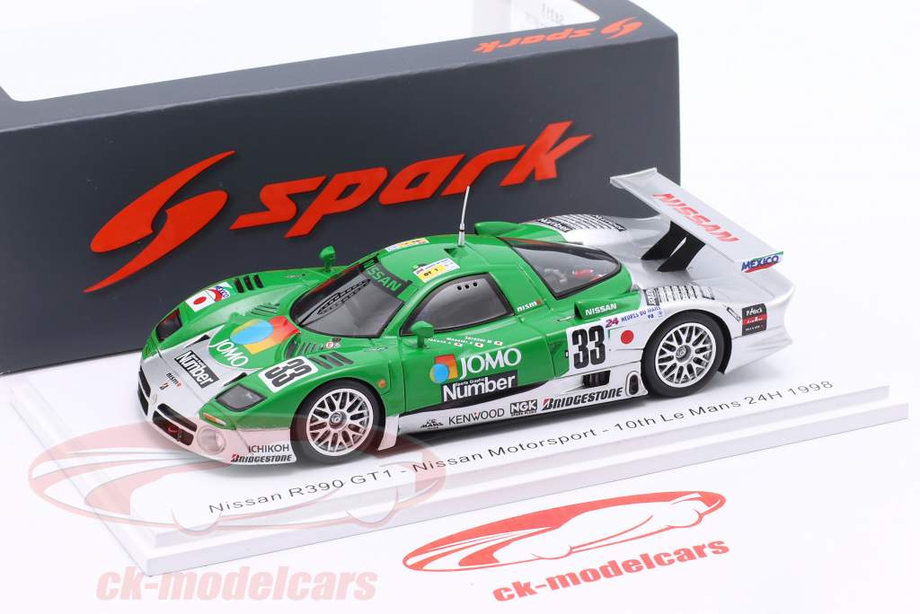 Nissan R390 GT1 #33 10th 24h LeMans 1998 Nissan Motorsport 1:43 Spark