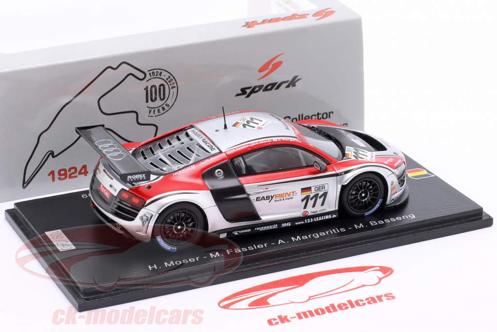 Audi R8 LMS #111 第三名 24h Spa 2009 Phoenix Racing 1:43 Spark