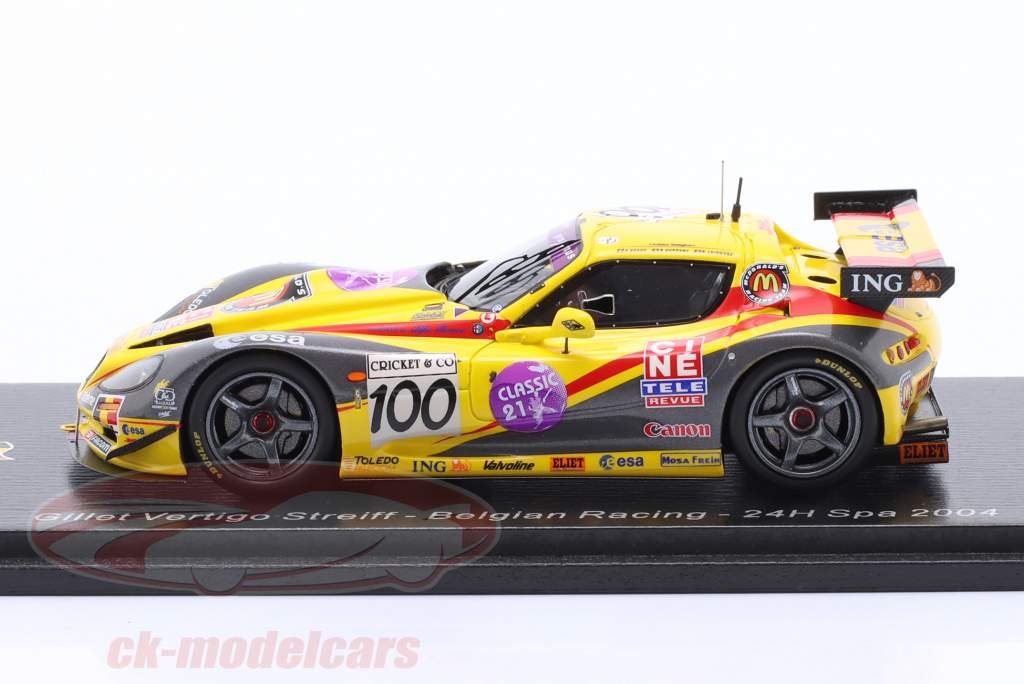 Gillet Vertigo Streiff #100 24h Spa 2004 Kuppens, Ugeux, Leinders 1:43 Spark