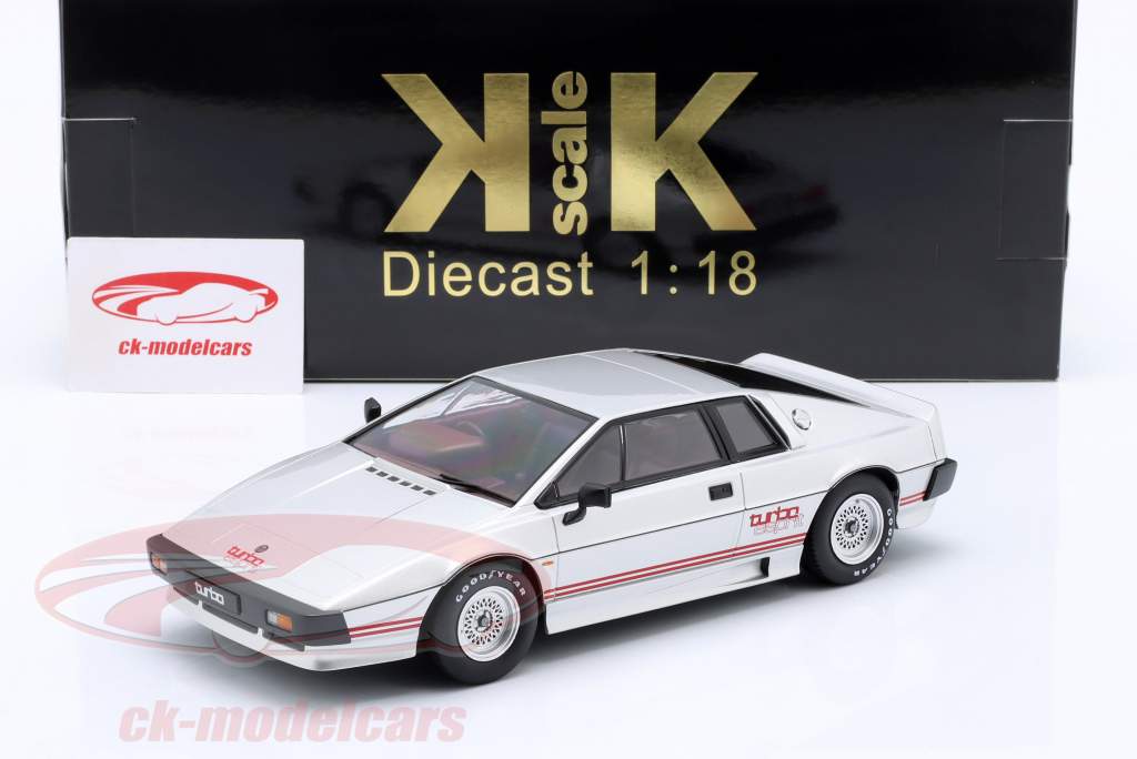 Lotus Esprit Turbo Année de construction 1981 argent 1:18 KK-Scale