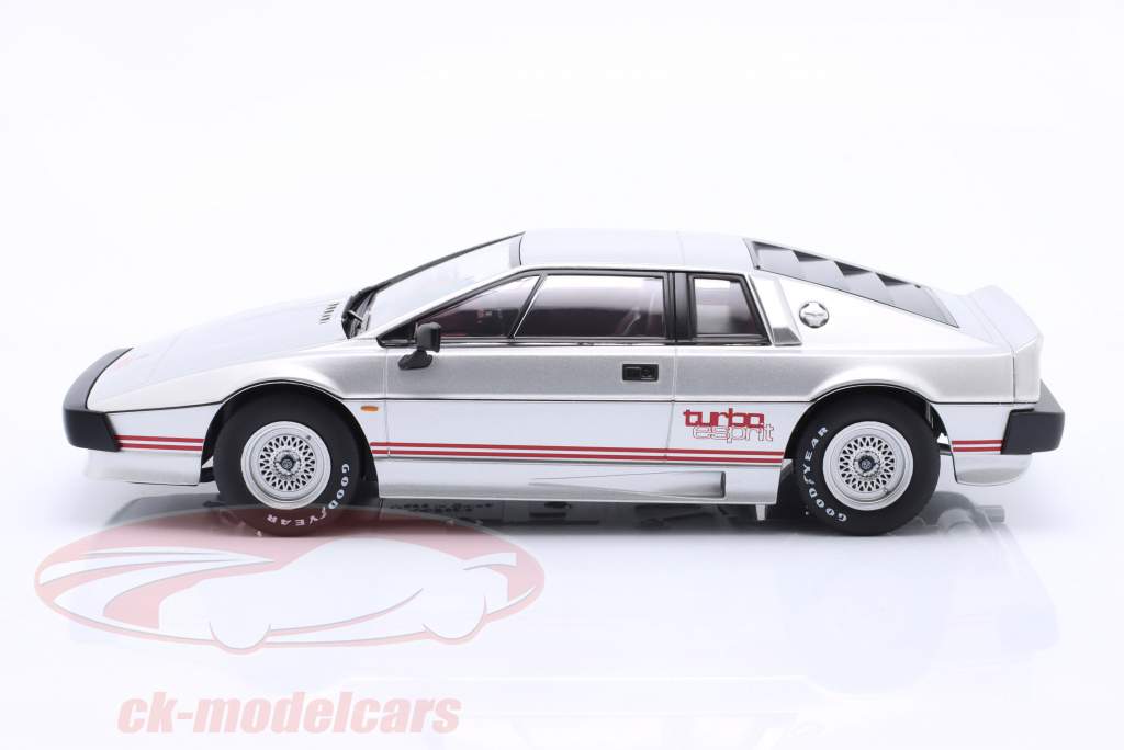 Lotus Esprit Turbo Ano de construção 1981 prata 1:18 KK-Scale