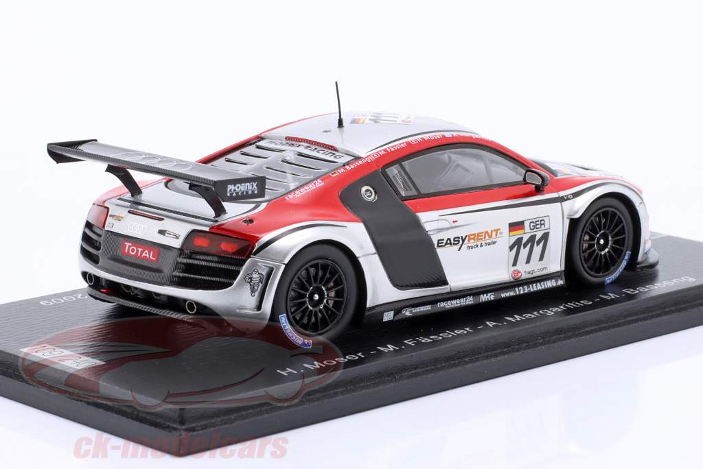 Audi R8 LMS #111 第三名 24h Spa 2009 Phoenix Racing 1:43 Spark