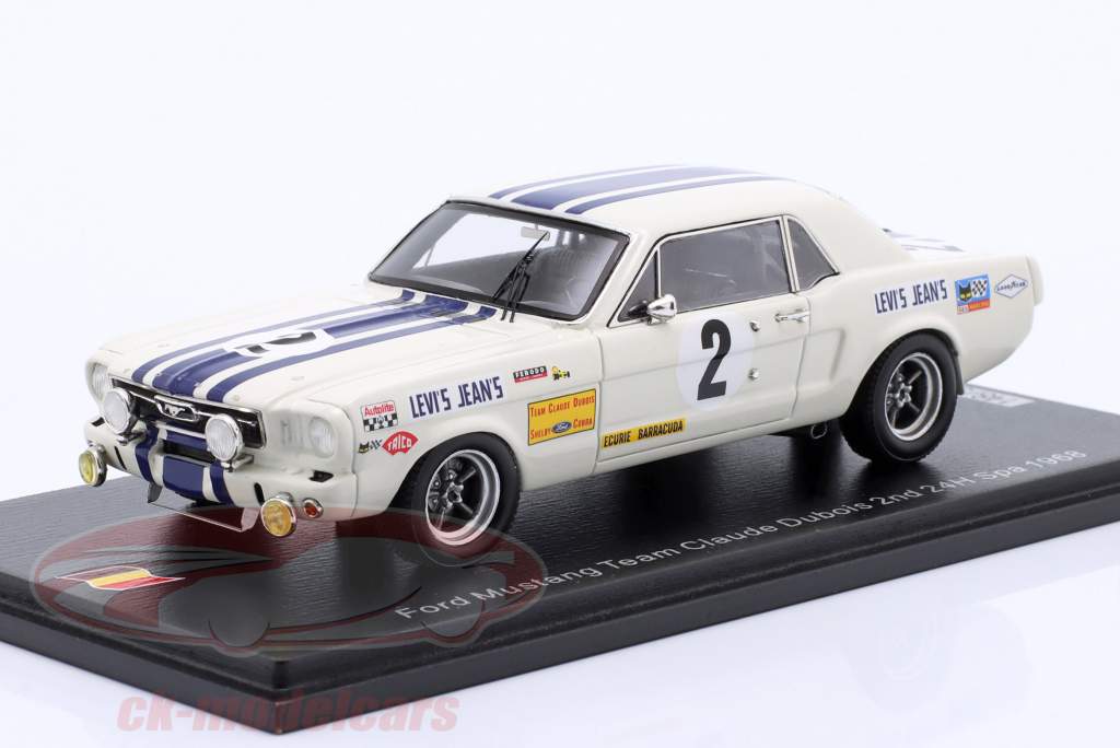 Ford Mustang #2 2do 24h Spa 1968 Elde, Duprez 1:43 Spark