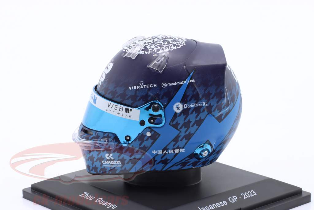 Zhou Guanyu Alfa Romeo F1 Team Stake #24 Japan GP formel 1 2023 hjelm 1:5 Spark