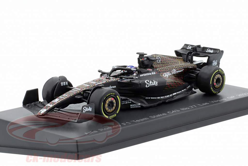 AvalancheFormulaE1:43André Lotterer2023 Spark 1:64 Valtteri Bottas Alfa Romeo C43 #77 Las Vegas GP