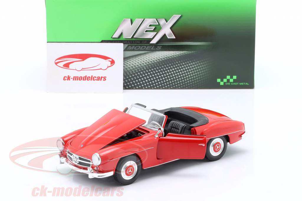 【WELLY】No.2311　MERCEDES-BENZ　190SL　1955 Welly 1:24 1955 Mercedes-Benz 190SL Convertible, Red